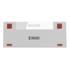 Teclado Gamer Mecanico PCYes Arkeum 75% White Ghost - Switch Red - AKWG75RBR