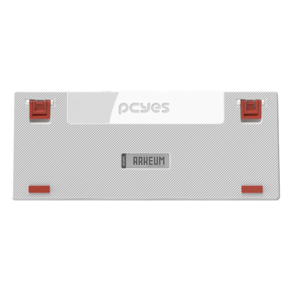 Teclado Gamer Mecanico PCYes Arkeum 75% White Ghost - Switch Red - AKWG75RBR