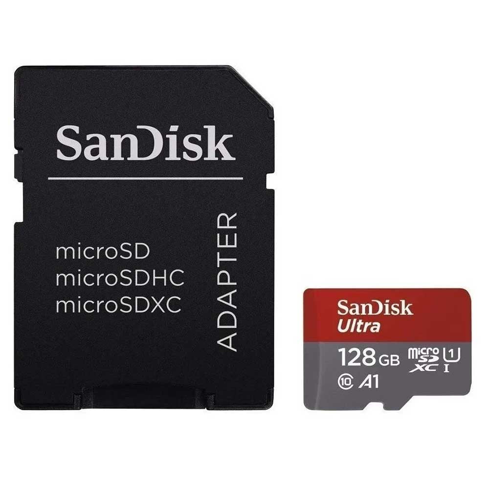 Cartão De Memória 128gb Micro Sd Card Cl10 Sandisk Ultra - Sdsquar-128g-Gn6ma