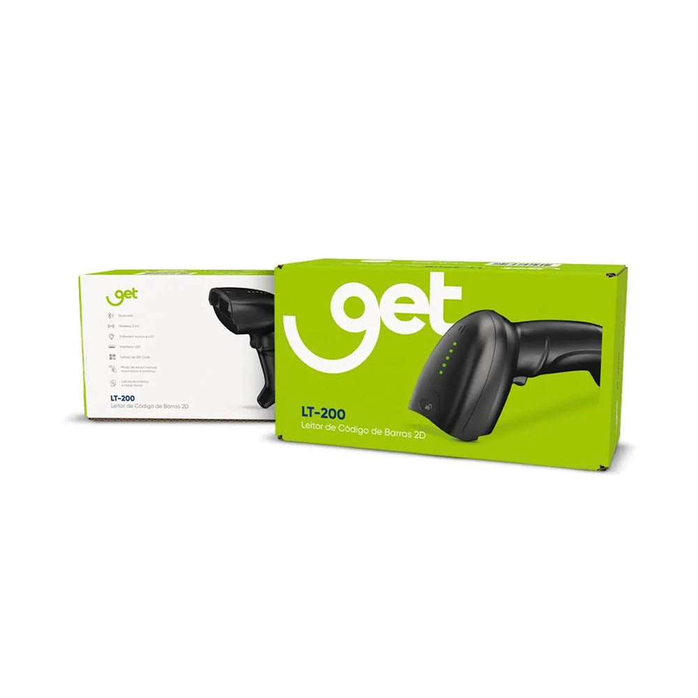 Leitor De Código De Barras Usb Get LT-200 1D 2D - 72741