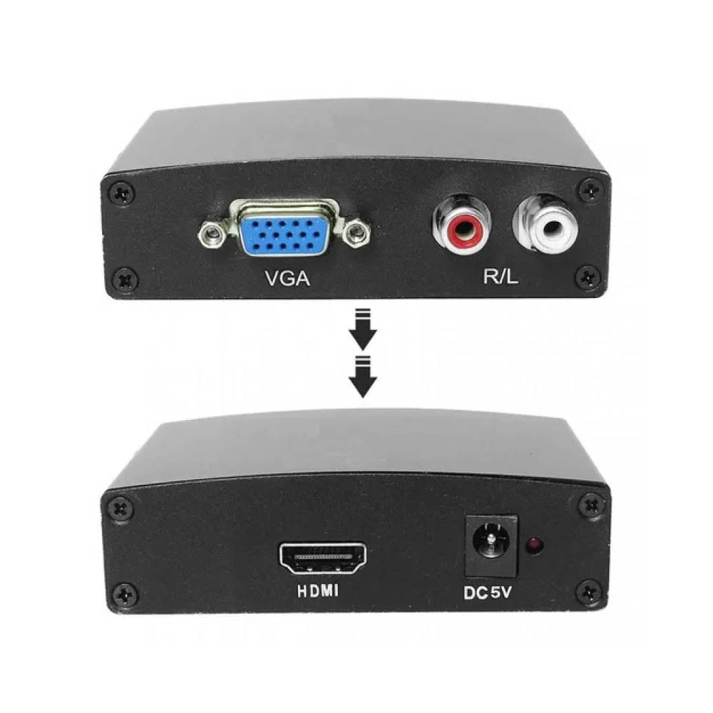 Adaptador Conversor Vga Fêmea Para Hdmi C/ Audio It-Blue - LE-4112