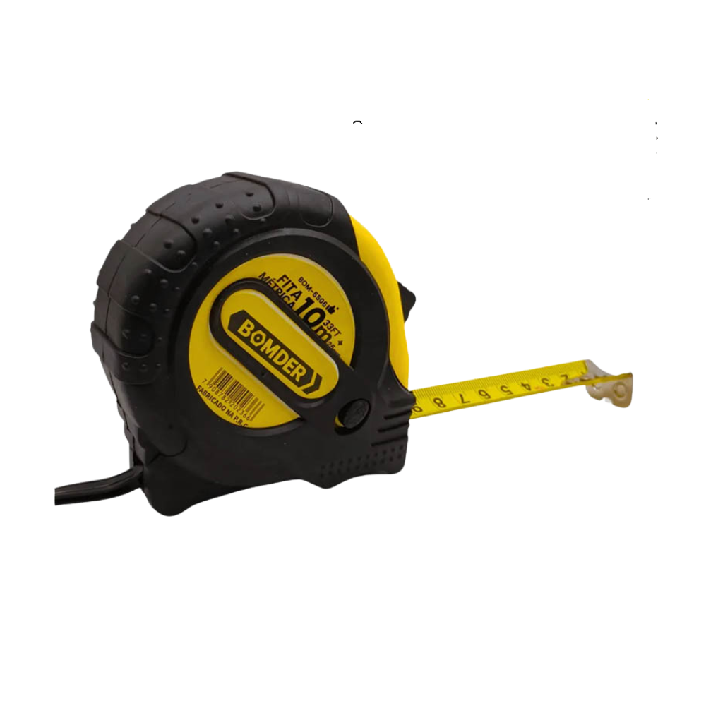 Trena com Fita de Aço 10m Bomvink - BOM-6506