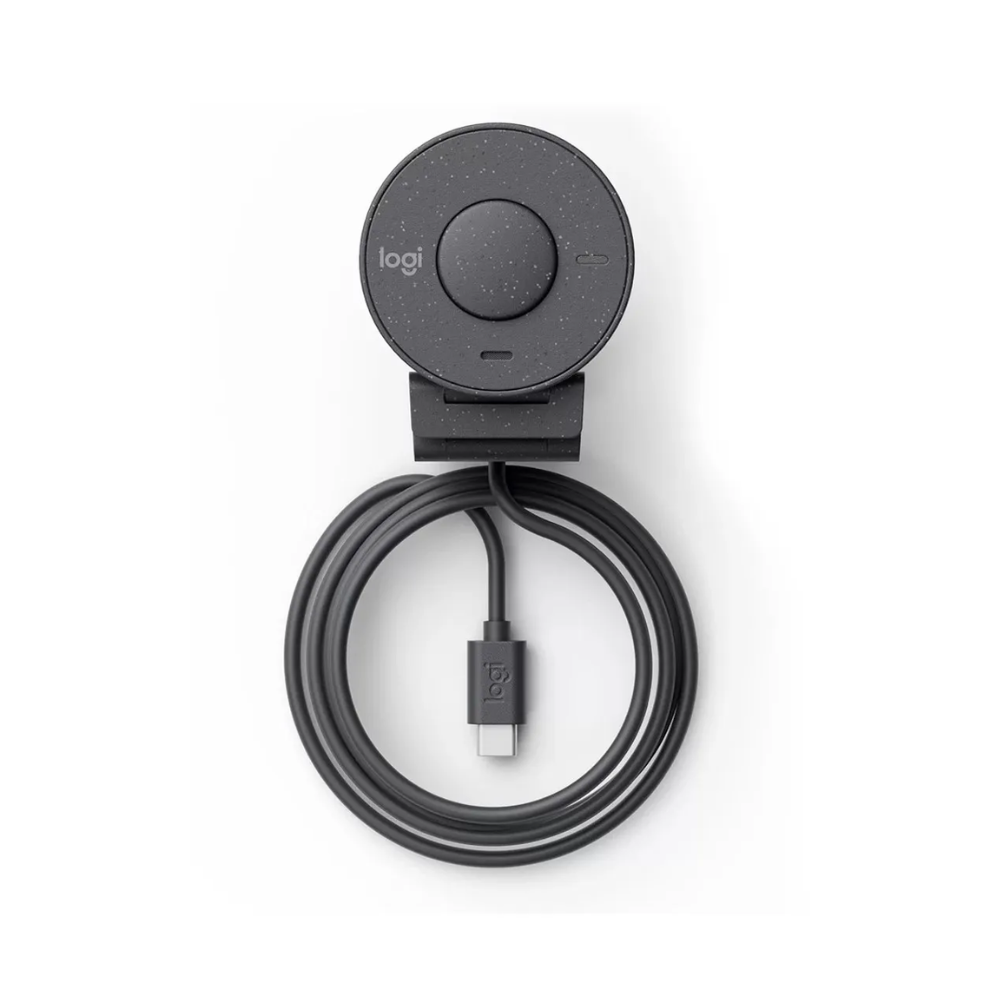 Webcam Logitech Brio 300 Full Hd 1080p USB-C 30fps C/ Microfone - 960-001413