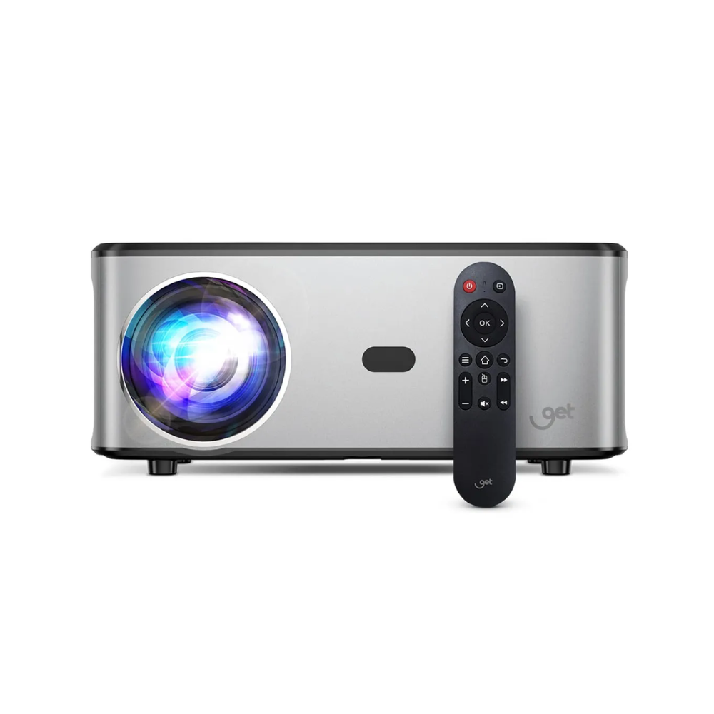 Projetor Smart GET Vision  Full HD 7000 Lumens Android 12 C/ Alto Falante LED 2x HDMI Usb Wi-Fi 250 Pols - 72499