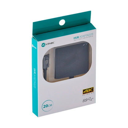 Adaptador Conversor Usb Tipo C Para Usb 3.0 + Hdmi + Usb Tipo C - HCHUC-20