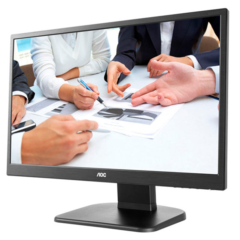 Monitor Led 23.6 Pols Corporativo Aoc E247pwh Hdmi Vga /Vesa - Ajuste De Altura E Rotacao