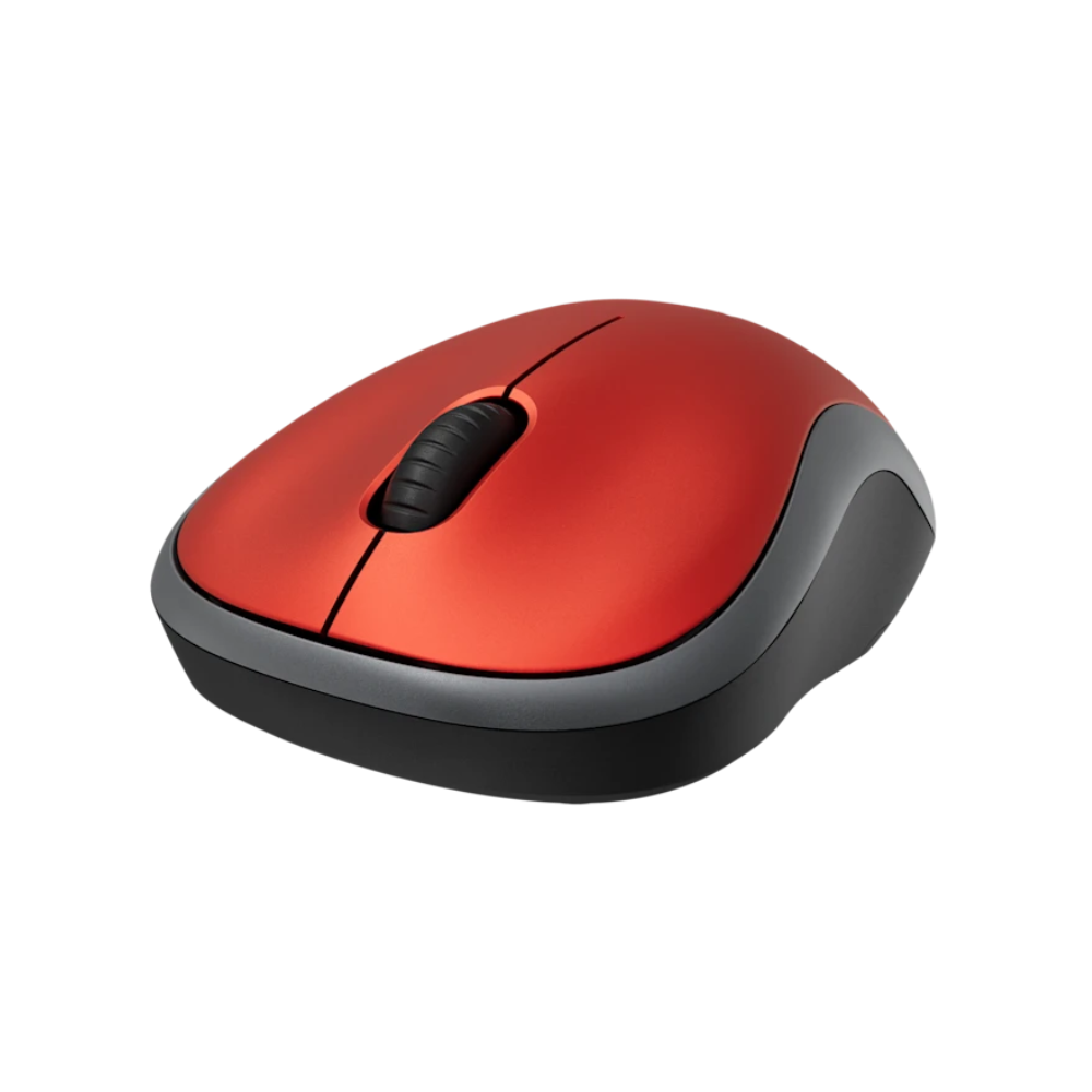 Mouse Sem Fio Logitech M185 Vermelho - 910-003635