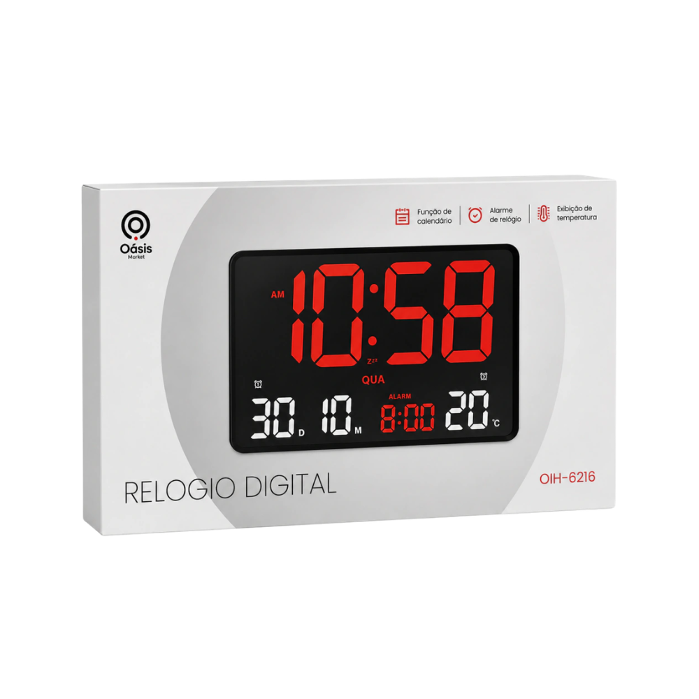 Relogio Digital de Mesa - OIH-6216