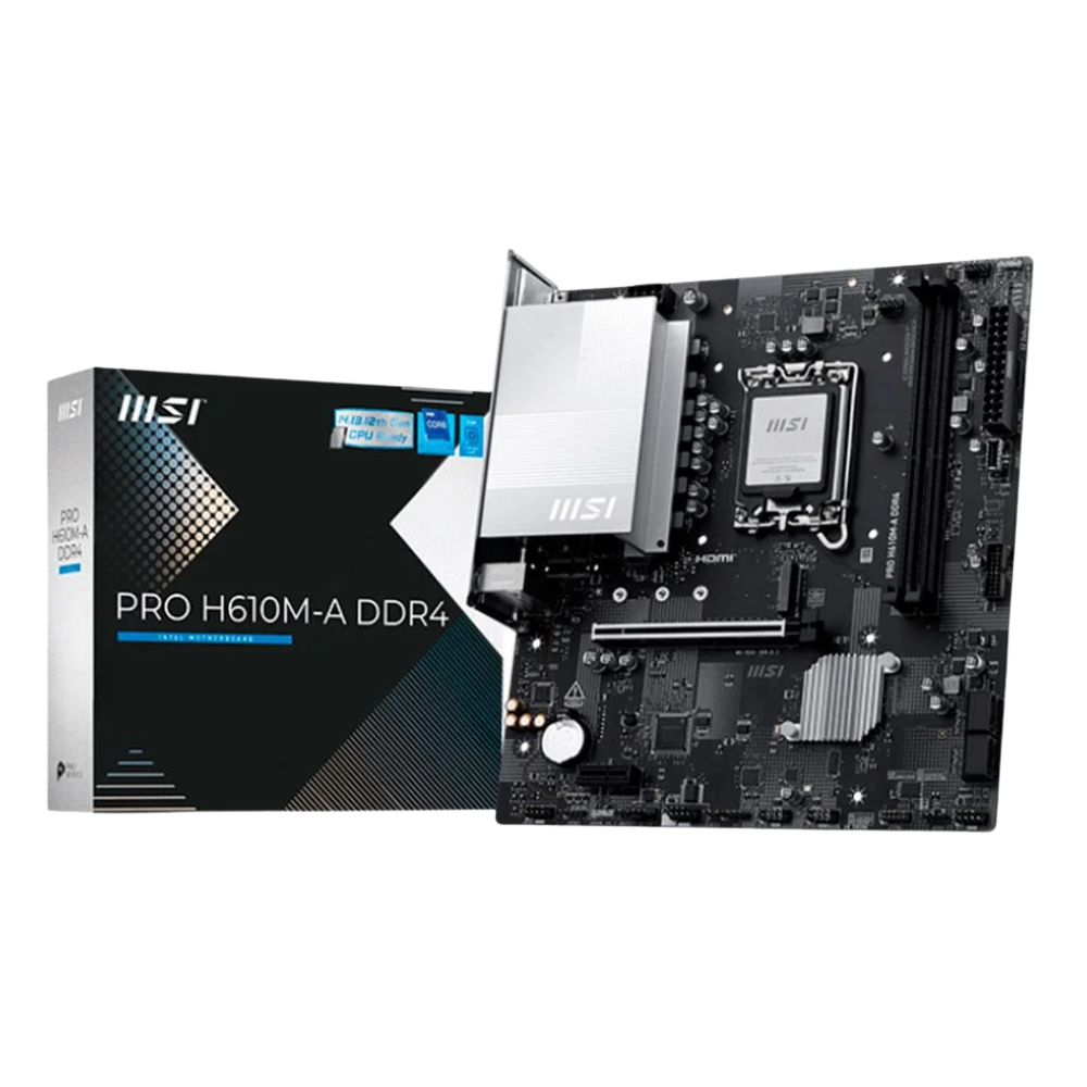 Placa Mae MSI Pro H610M-A Lga 1700 Intel Ddr4 USB-C Hdmi Vga Displayport - 911-7E31-00