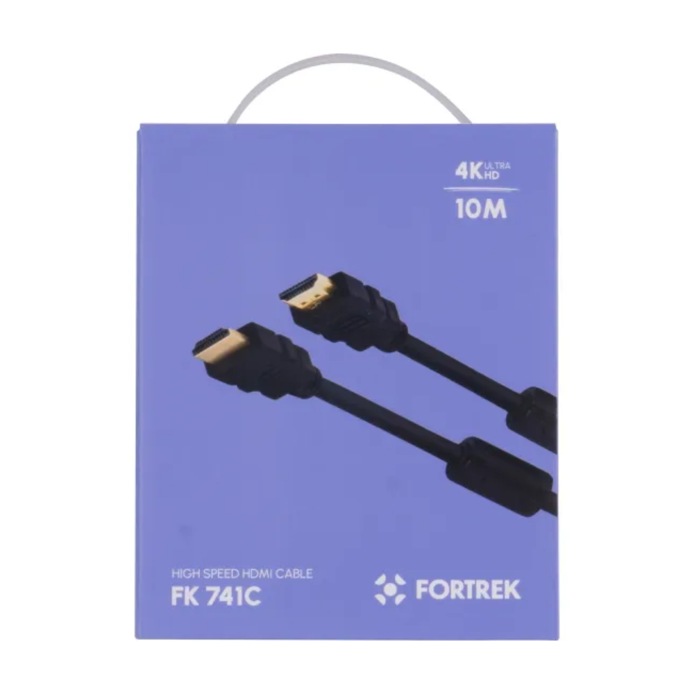 Cabo Hdmi C/ Filtro 10mts 4k Fortrek HD2010 Preto - 70593