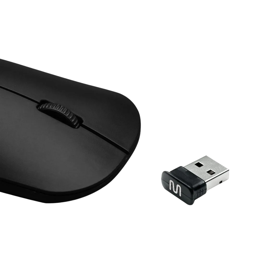 Mouse Sem Fio Multilaser Mo307 Preto 1200dpi