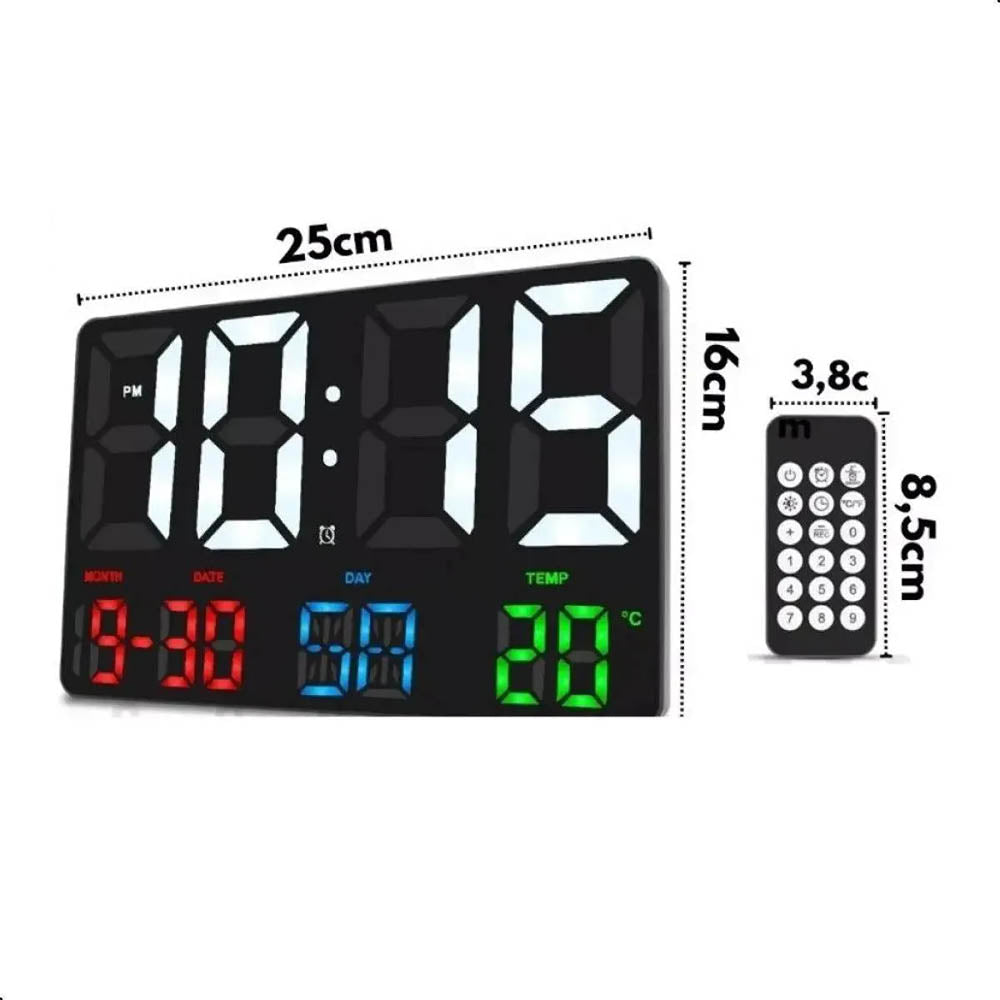 Relogio De Parede Led Digital Lelong - LE-2120