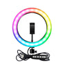 Anel De Luz Ring Light RGB Led RGB10 C/ Tripé de Chão - MJ26