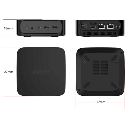 Mini Computador PcYes b300 Intel I3-1215U 3.3Ghz 8gb Ssd 256gb Nvme Wi-fi Bluetooth Windows 11 Pro - 294050