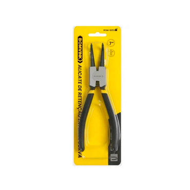 Alicate De Retenção Rápida para Anéis Interno Bico Reto 7'' BomVink - BOM-1615