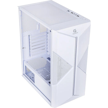 Gabinete Gamer Fortrek Mid Tower Holt Rgb Com lateral em Acrilico Branco - 80524