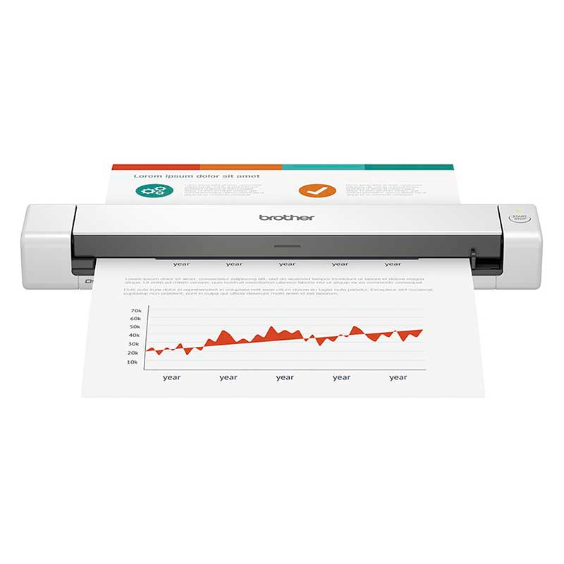 Scanner Portátil Brother USB Branco - DS640 Truedata