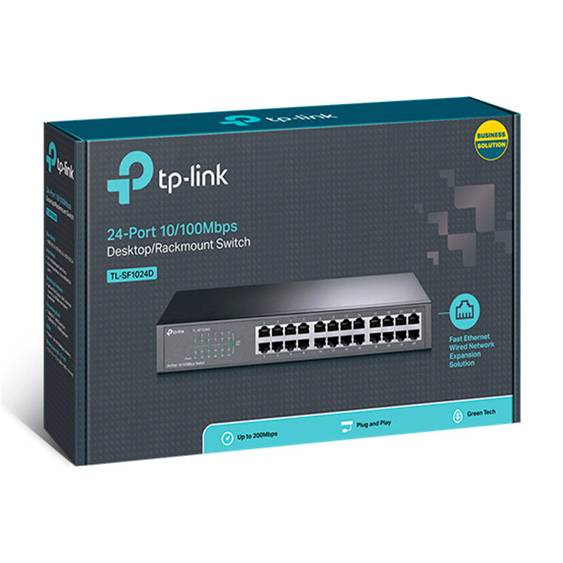 Switch 24 Portas Fast Ethernet 10/100 TP-Link L2 - TL-SF1024D