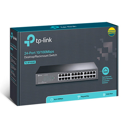 Switch 24 Portas Fast Ethernet 10/100 TP-Link L2 - TL-SF1024D