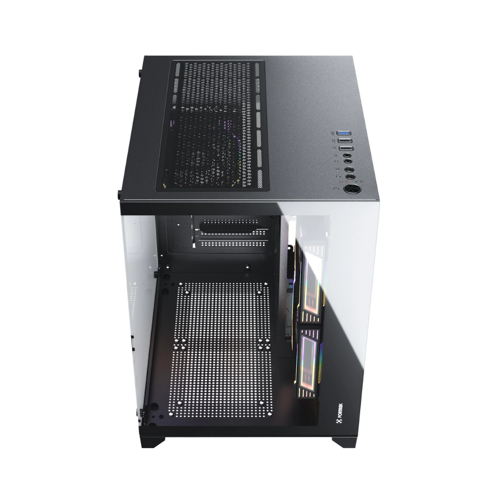 Gabinete Gamer Fortrek Mid Tower Clarity C/ Lateral Em Vidro Temperado Preto - 83456