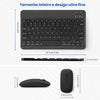 Kit Teclado E Mouse Sem Fio aGold Conexão BT Preto - TCD-03