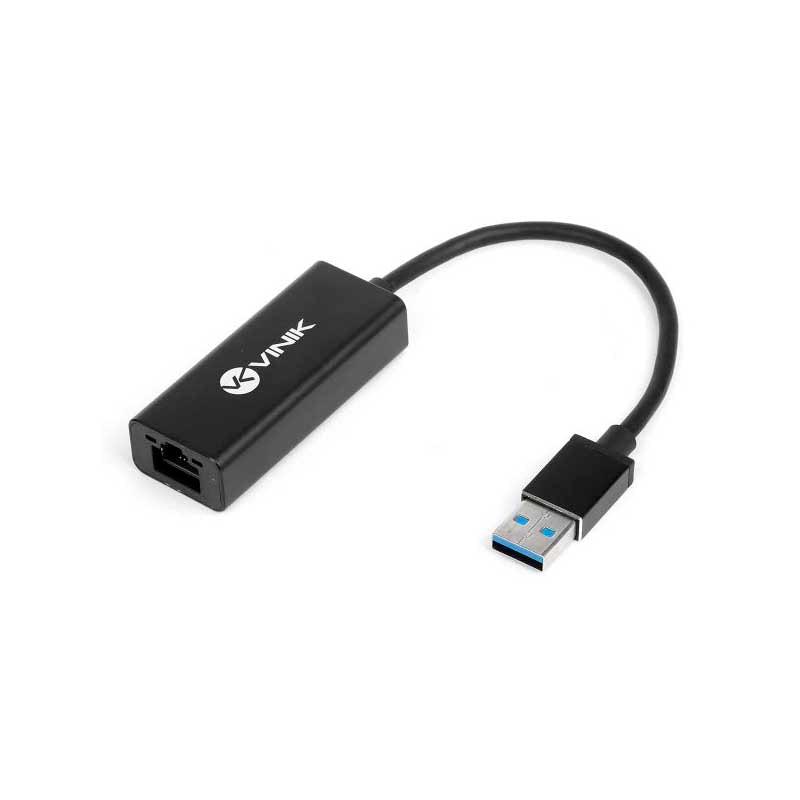 Adaptador Usb 3.0 Para Rj45 10/100/1000 (Placa De Rede Usb) Vinik - ADRJ45