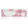 Teclado Gamer Mecânico Redragon Hades Led White Branco e Rosa - K623-WP (PT-BLUE)