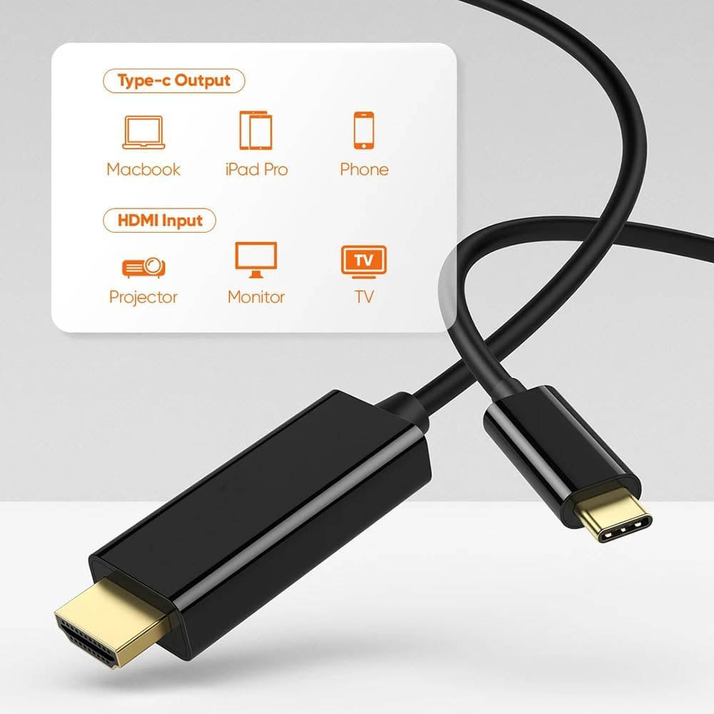 Cabo Adaptador Usb Tipo C Para Hdmi 1.8m 4K  Aoweixun - TCP-HD