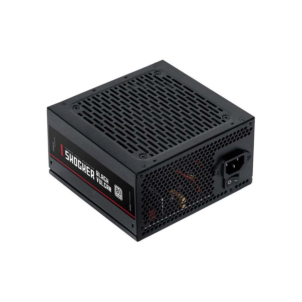 Fonte Real Atx 500w Shocker Full Modular 80 Plus PCYes Pfc Ativo Black Vulcan - FM500WBV