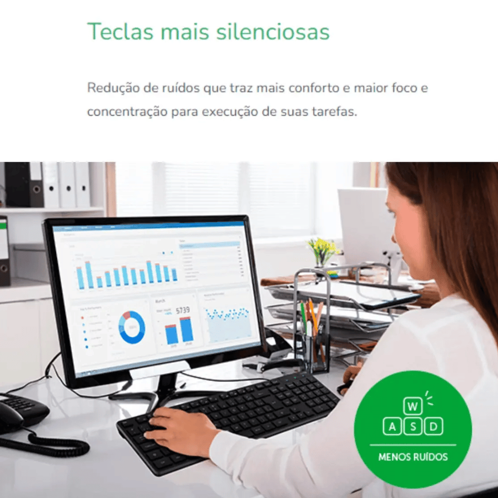 Teclado Com Fio Intelbras USB TCI10 Preto - 4293100