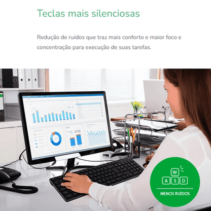 Teclado Com Fio Intelbras USB TCI10 Preto - 4293100