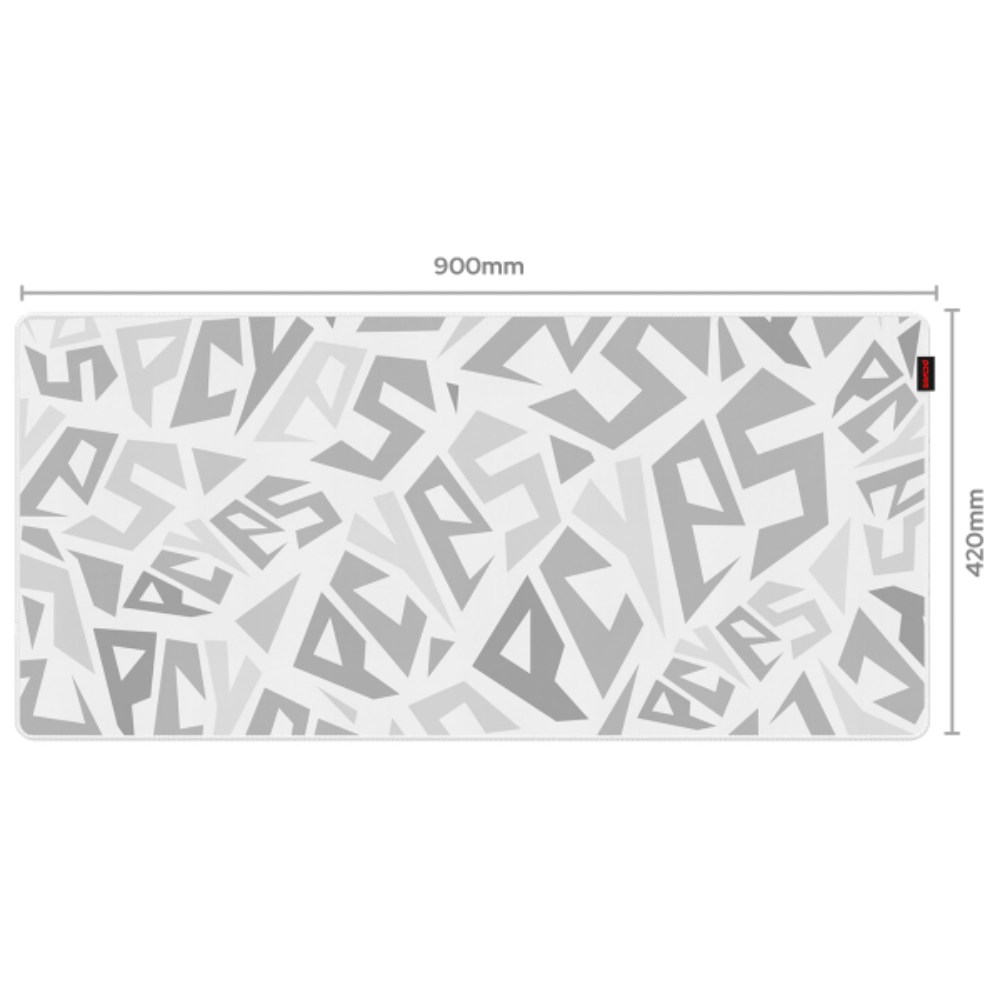 Mousepad Gamer PCYes Signature Extended White Ghost Limited 900X420mm - PMS90X42WG
