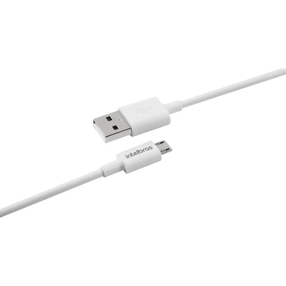 Cabo Usb-A Macho P/ Micho Usb Macho 1,2mt Intelbras em Pvc Branco 12PB - 4830063