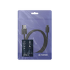 Cabo de Dados USB-A Para USB-C Fortrek U112 2mts Nylon Trançado Preto - 85982
