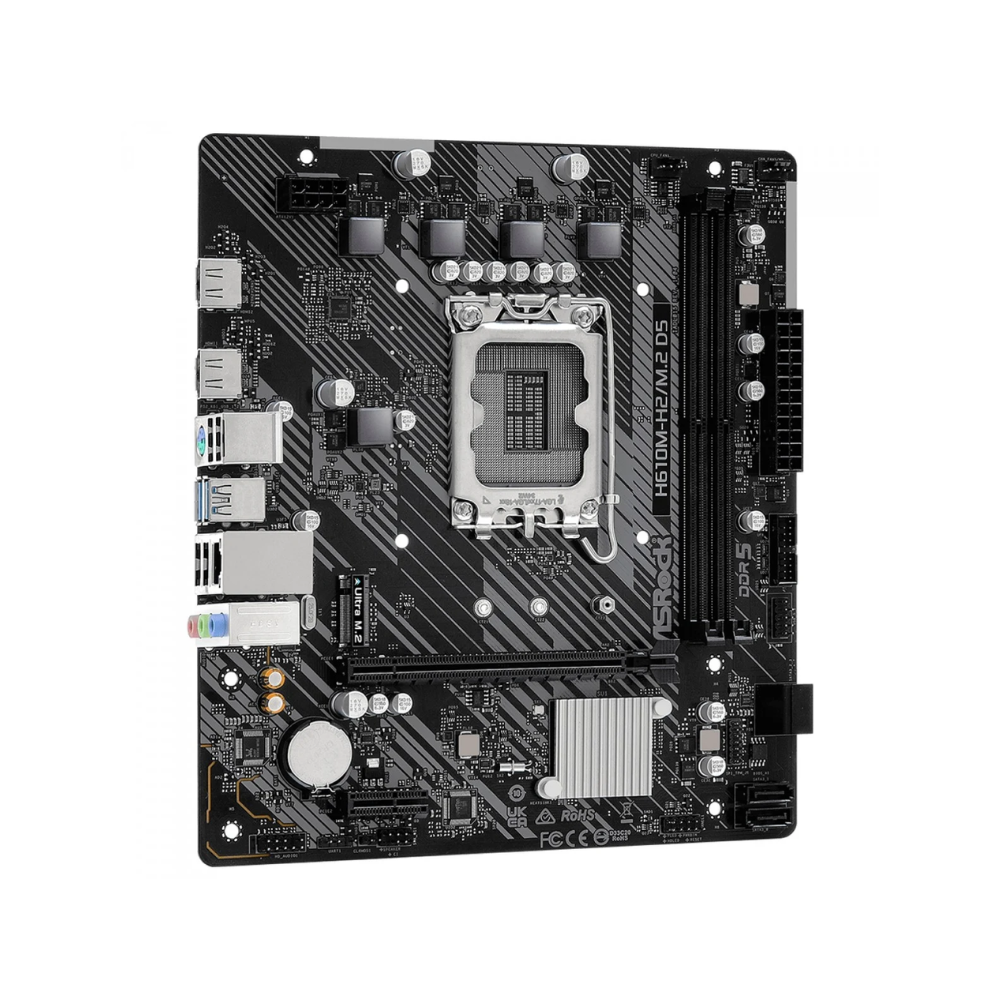Placa Mae ASRock H610M-H2/M.2 D5 Lga 1700 2x Ddr5 Hdmi USB 3.2 M.2
