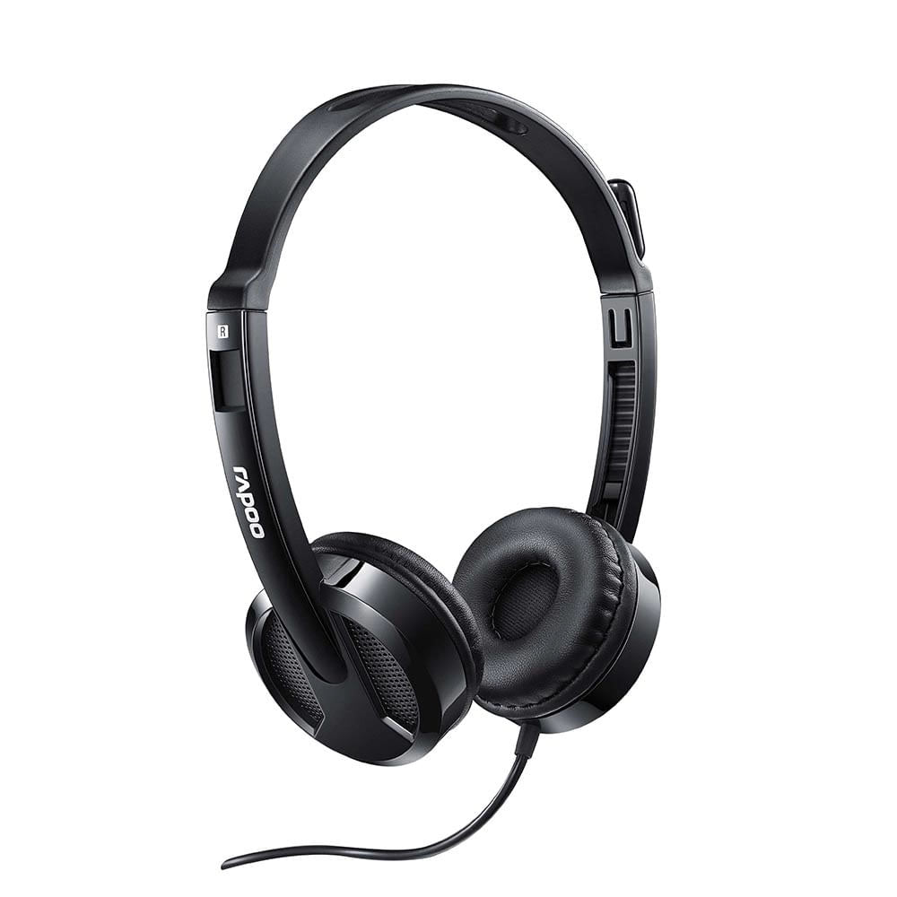 Headset Multilaser Rapoo P3 e Usb C/ Microfone Flexível Preto - RA020