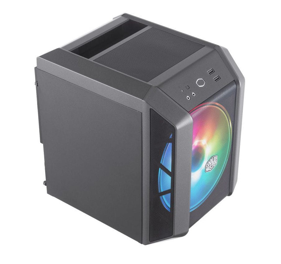 Gabinete Cubo Cooler Master Mini-ITX MasterCase H100 Fan 200mm Rgb Preto - MCM-H100-KANN-S01