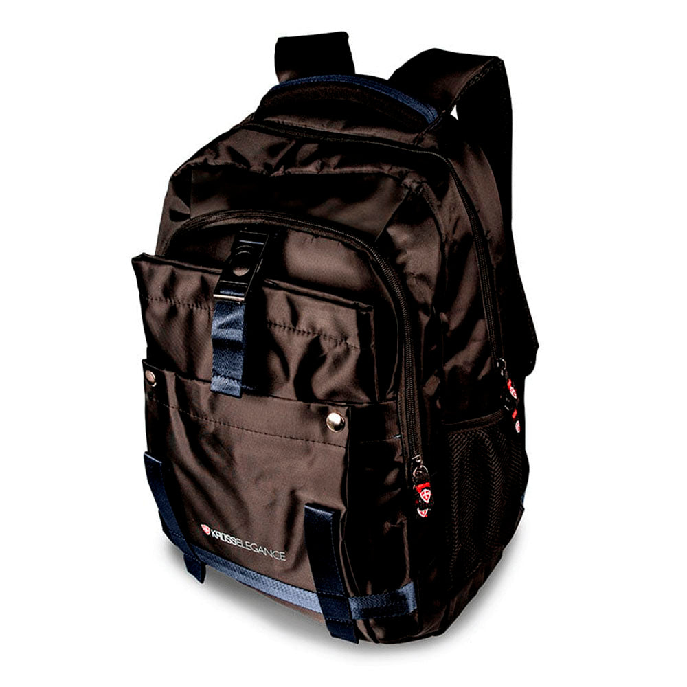 Mochila para Notebook 15.6" Kross Elegance Casual Preta e Azul - KE-BPM40