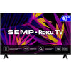 Smart TV Led Semp 43" 4K FHD Wi-fi USB HDMI Roku TV - 43R6610