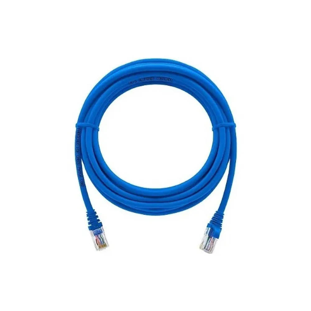 Patch Cord Cabo De Rede Impact Lan Cat5e Intelbras 3.0m Azul - 4830036