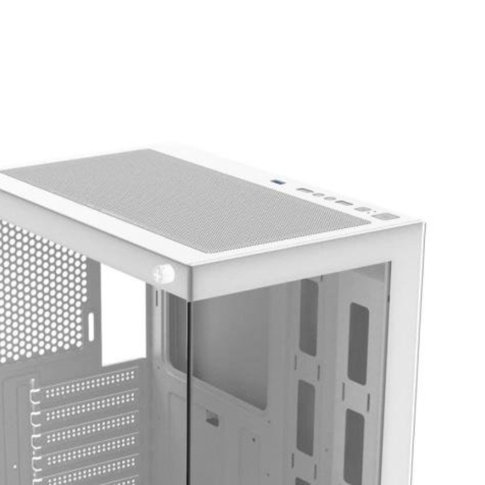 Gabinete Gamer Fortrek Mid Tower Crystal C/ Lateral Em Vidro Temperado Branco - 86947