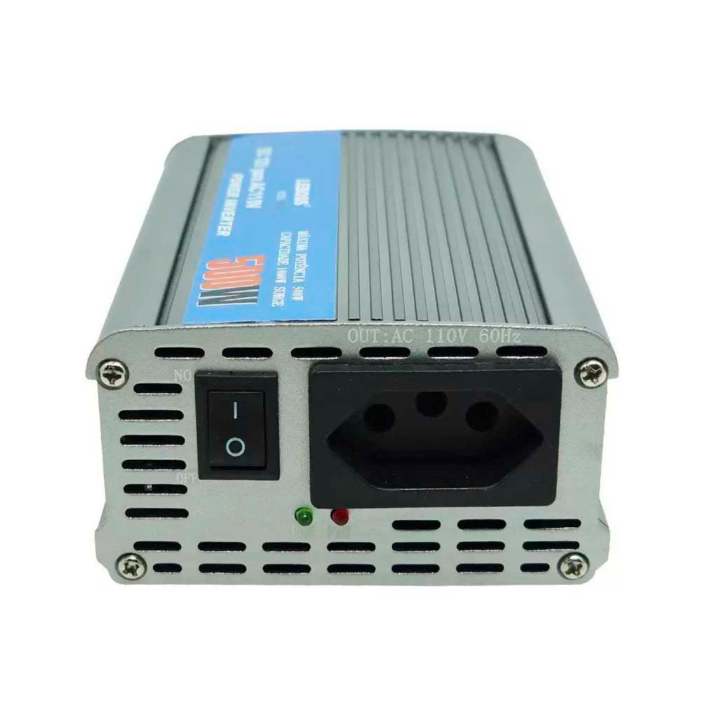 Inversor De Potência 12v Para 110v Veicular 500w Leboss LB-507 Saida Ac