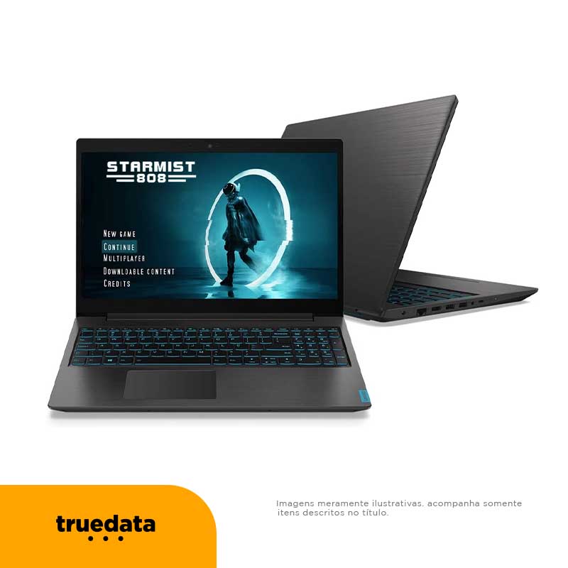 Notebook Gamer Lenovo Ideapad Intel Core i5-9300HF 8gb 256Gb Ssd GTX 1050 3Gb Win10 Home 15.6 Pols Cinza / Azul - L340-1