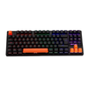 Teclado Mecanico Gamer New Hero Commander TKL Usb Preto e Laranja C/ Rgb Rainbow Switch Blue - 18719