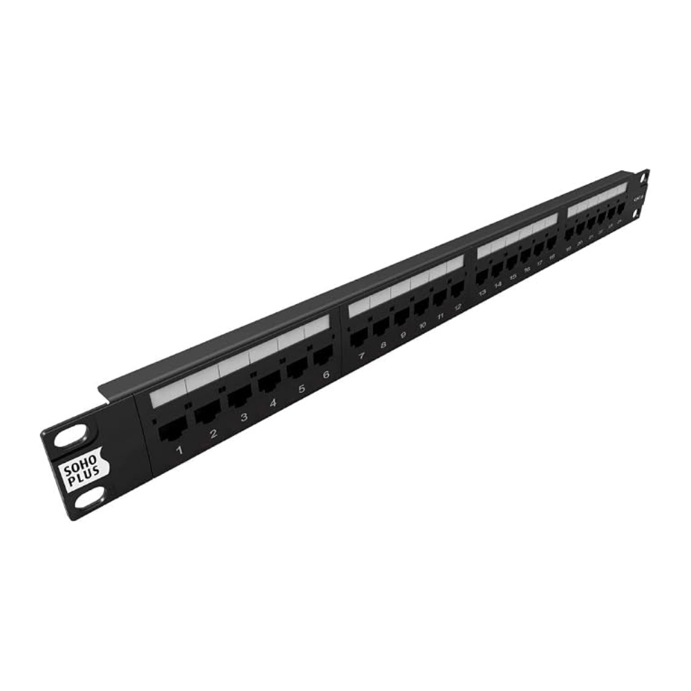 Patch Panel Sohoplus Cat.6 24 Portas T568A/B - 35050402