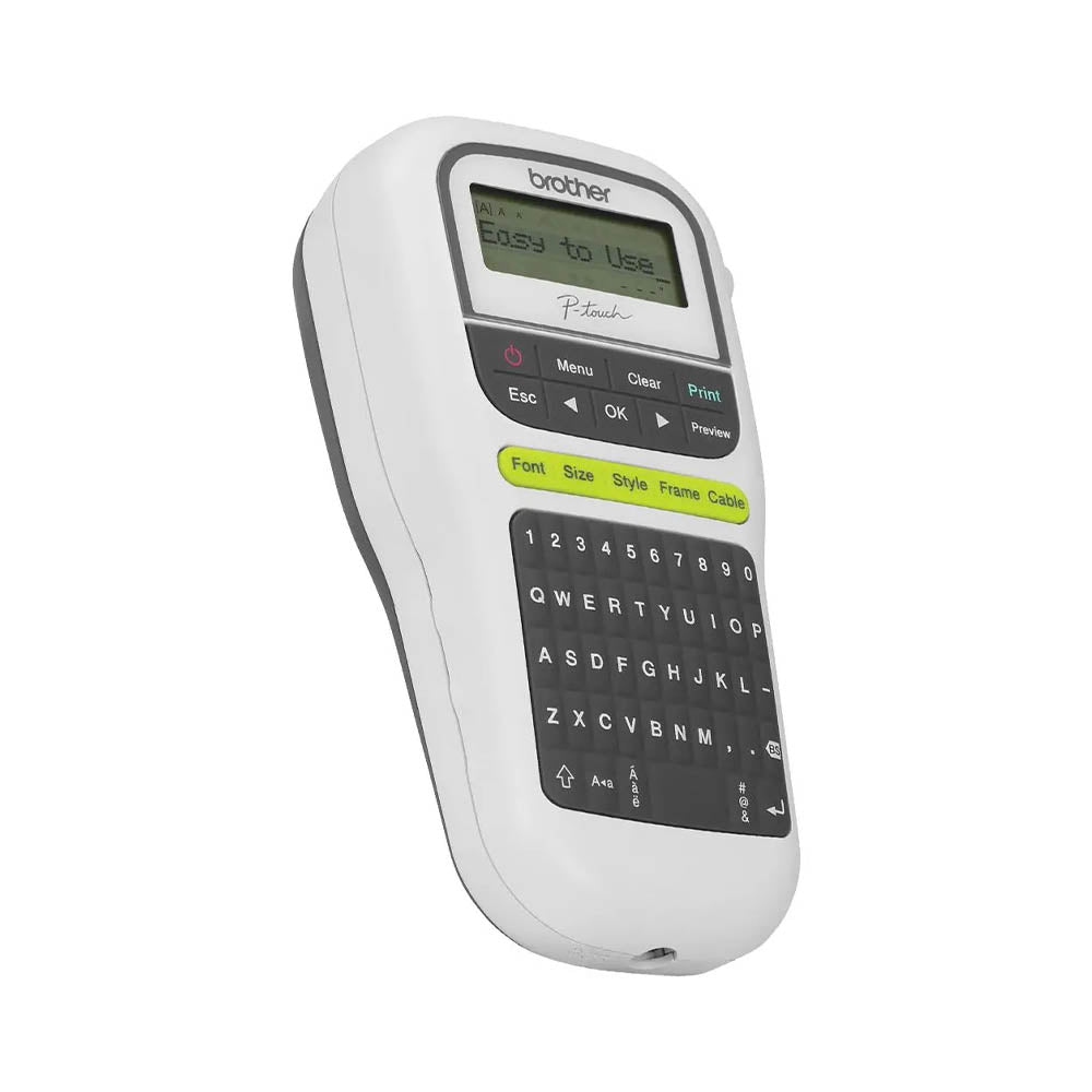 Etiquetadora Rotulador Portátil Brother PT-H110 Cinza- PTH110BK - Fita TZe