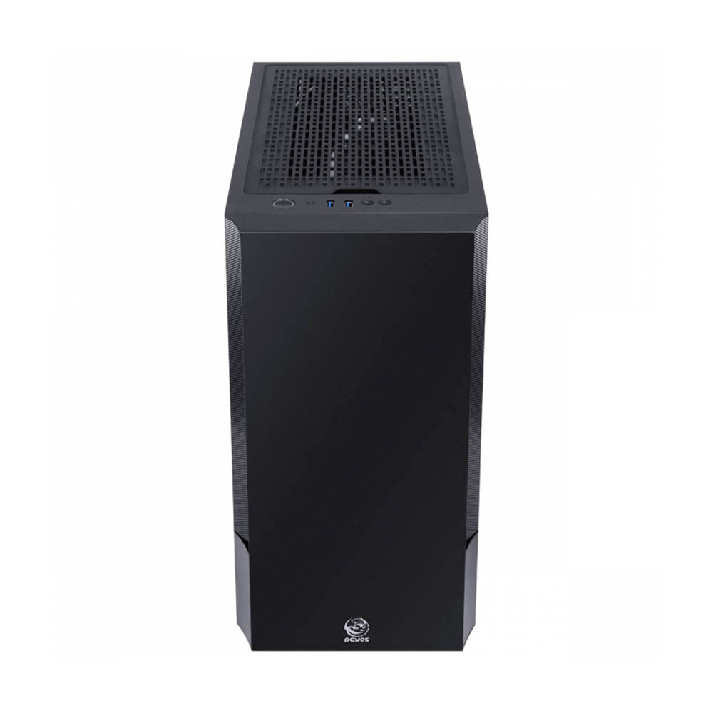 Gabinete Gamer PCYes Mid Tower Gravity Preto Com Lateral Invertida em Vidro Temperado C/ 2 Fans RGB - GRPTRGB1FV