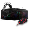 Kit Gamer Redragon S112 - Teclado Harpe RGB + Mouse Centrophorus + Headset Scylla + Mousepad Gamer