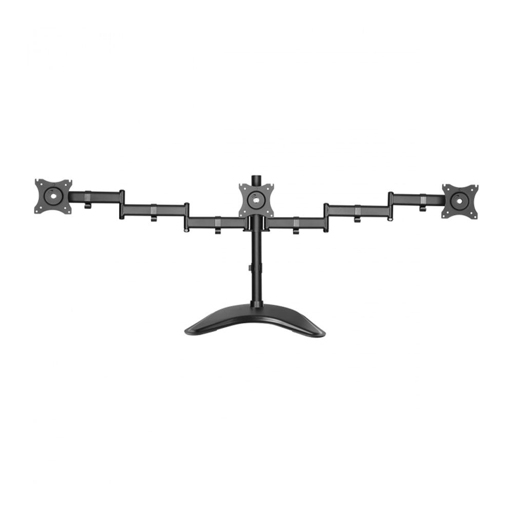 Suporte de Mesa para Três Monitores PCYes 13" a 27" Vesa 100x100 - PLMSM03A