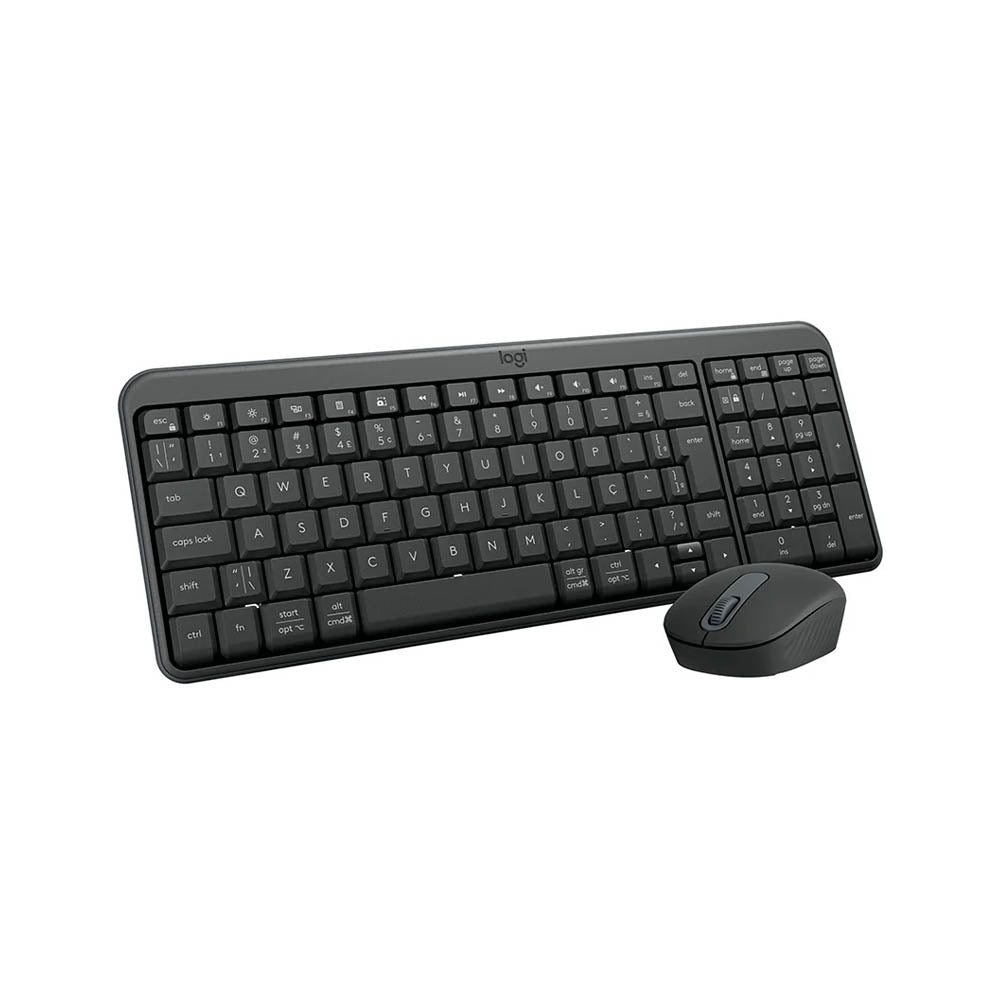 Kit Teclado E Mouse Sem Fio Bluetooth Compacto Logitech Mk250 Cinza - 920-013516